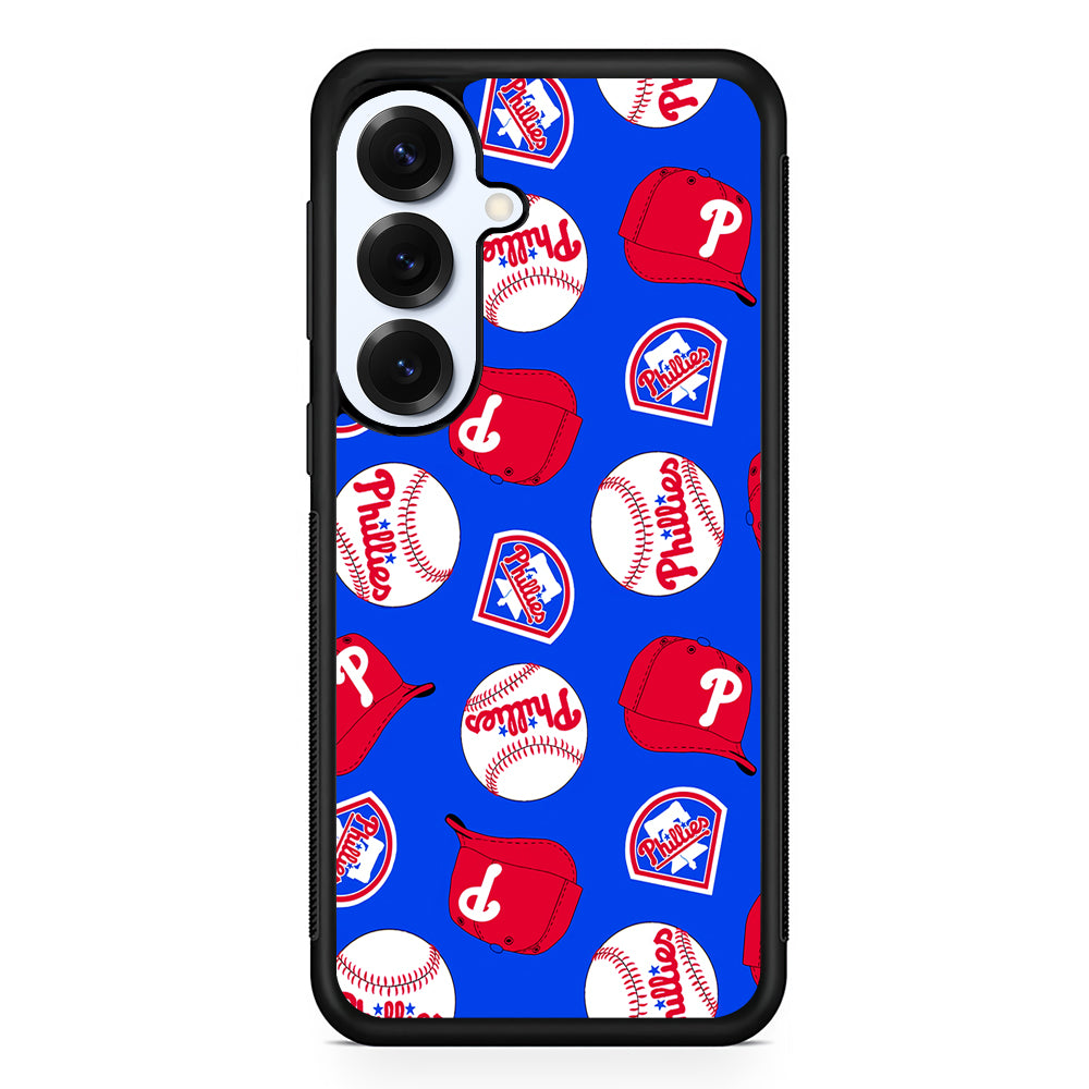 Philadelphia Phillies Pattern Samsung Galaxy S25 Plus Case | Slim Rubber Cover for Samsung Galaxy S25 Plus