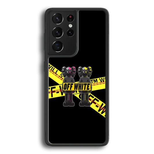 Kaws Twin Off White Samsung Galaxy S23 Ultra Case | Slim Rubber Case for Samsung Galaxy S23 Ultra