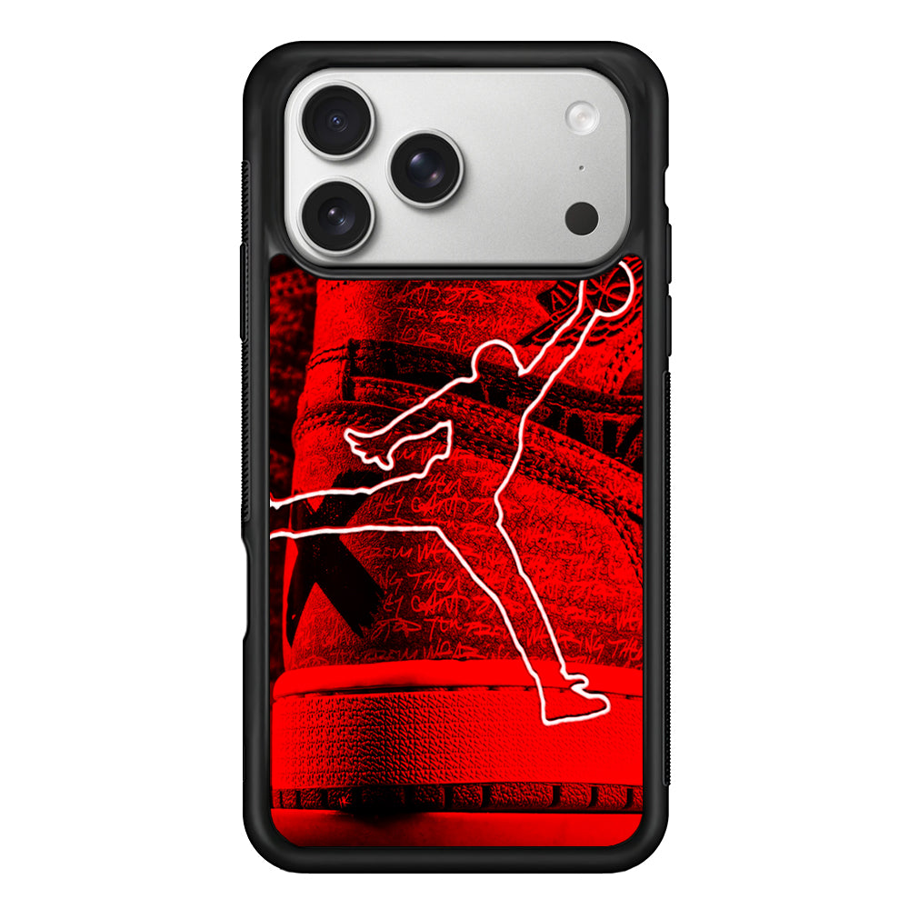 Air Jordan Red Shoes iPhone 17 Pro Case | Slim Protective Case for iPhone 17 Pro