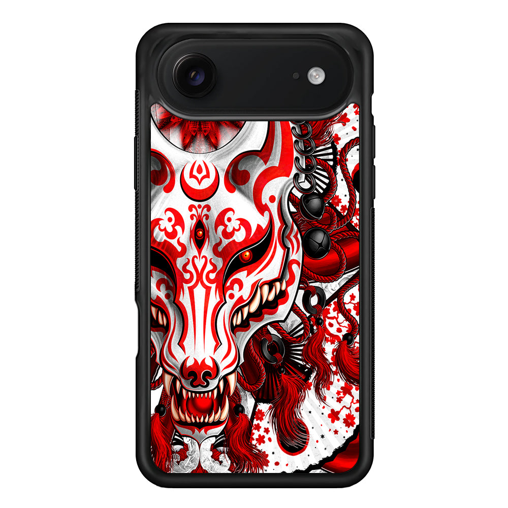 Kitsune Fox Mask Bloody White iPhone 17 Air Case | Protective Case for iPhone 17 Air