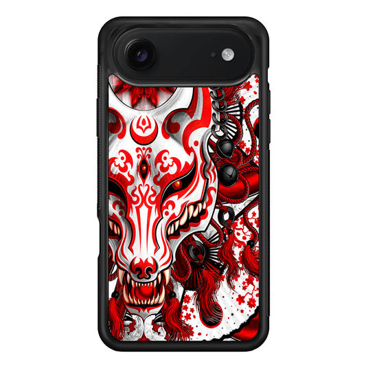 Kitsune Fox Mask Bloody White iPhone 17 Air Case | Protective Case for iPhone 17 Air