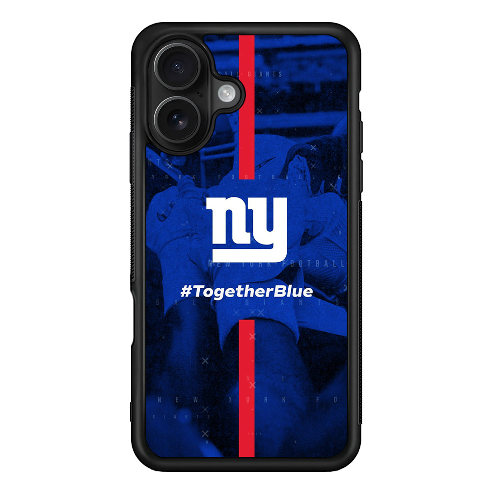 New York Giants Together Blue iPhone 16 Case - Oxvistore