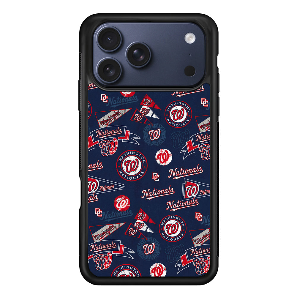 Washington Nationals Pattern iPhone 17 Pro Max Case | Slim Protective Cover for iPhone 17 Pro Max