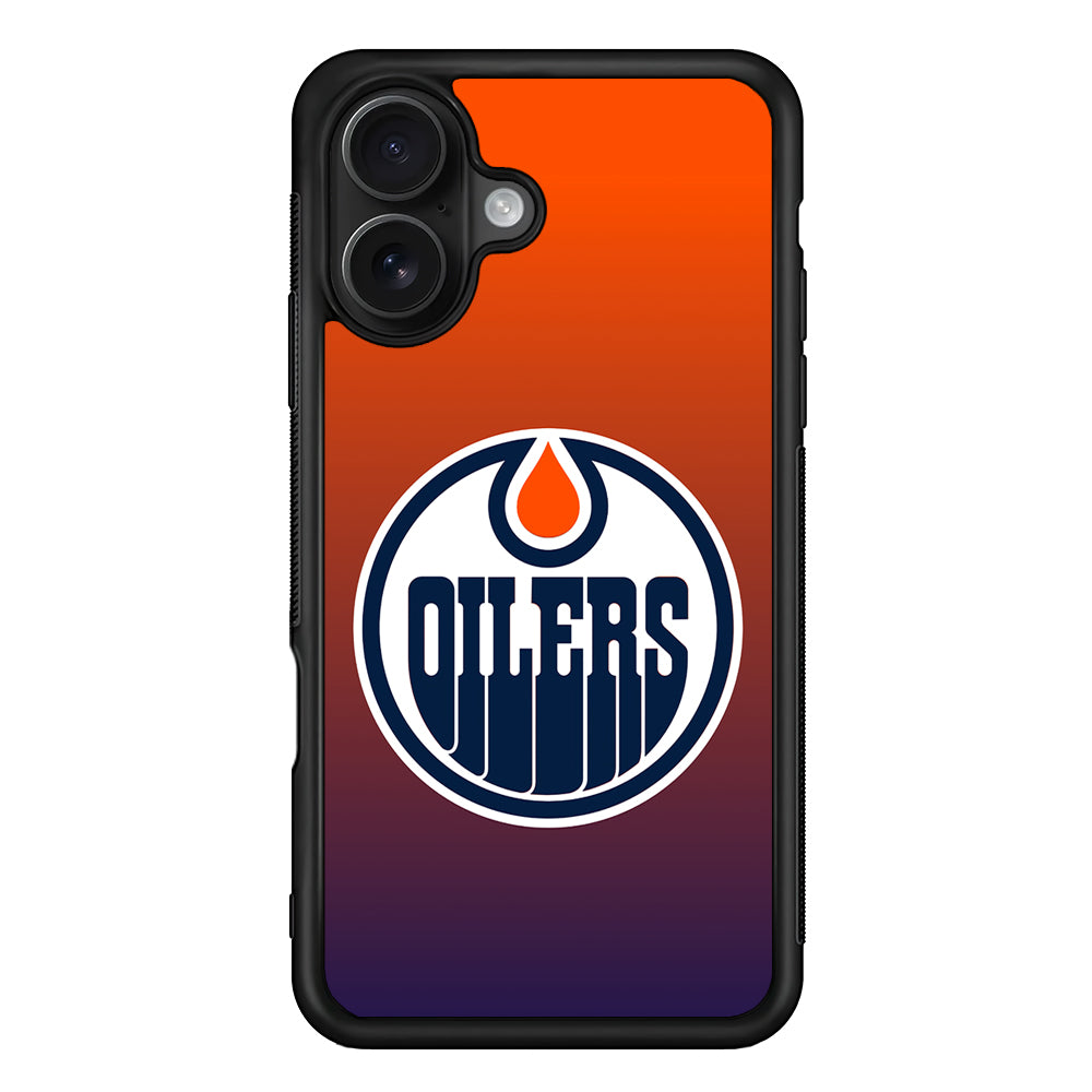 Edmonton Oilers Gradient iPhone 16 Case - Oxvistore