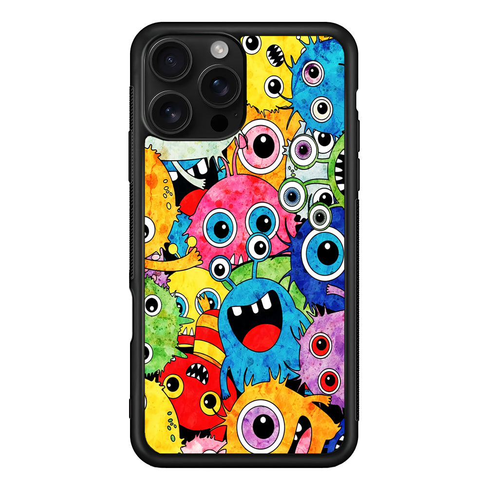 Cute Monster Doodle iPhone 16 Pro Case | Durable Protective Case for iPhone 16 Pro