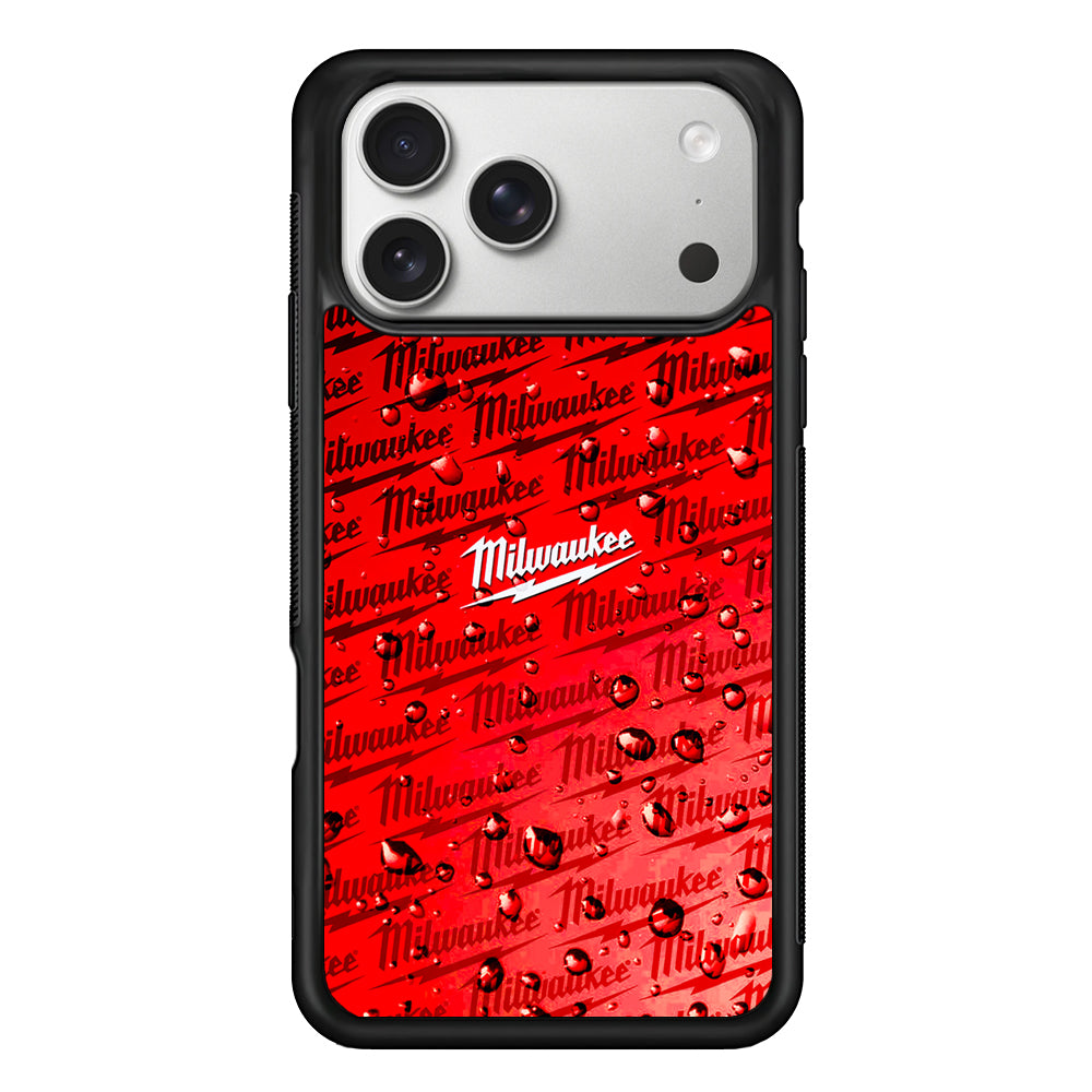 Milwaukee Tool Water Droplet iPhone 17 Pro Case | Slim Rubber Case for iPhone 17 Pro