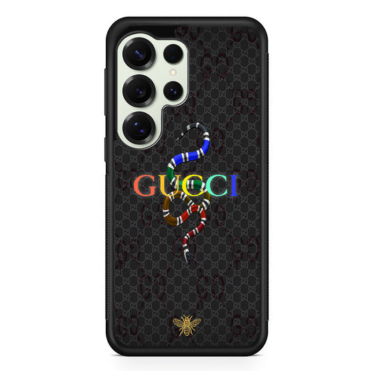 Gucci Colorful Logo Style Samsung Galaxy S25 Ultra Case | Slim Rubber Case for Samsung Galaxy S25 Ultra