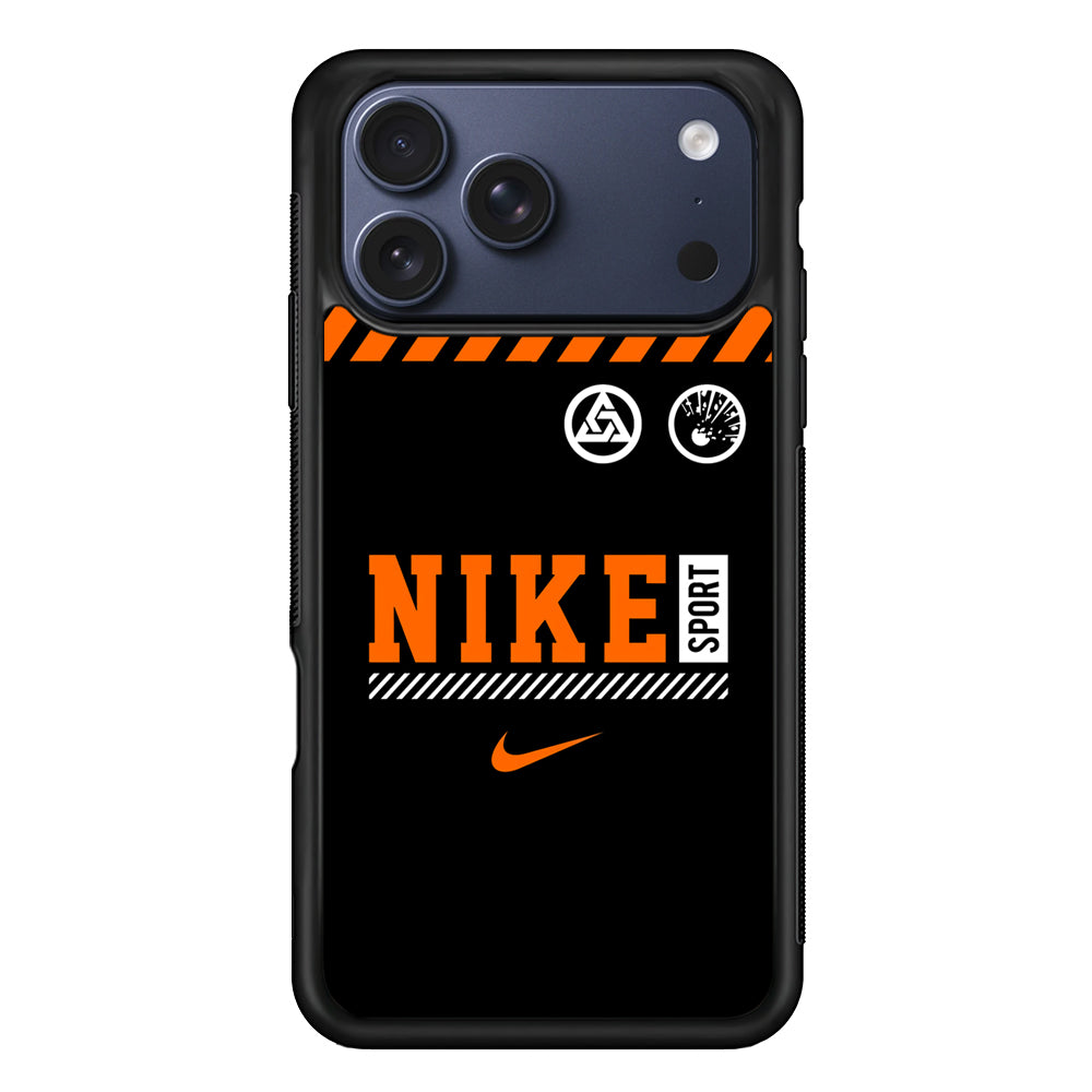 Nike Sport Line Graphics iPhone 17 Pro Max Case | Durable Rubber Case for iPhone 17 Pro Max