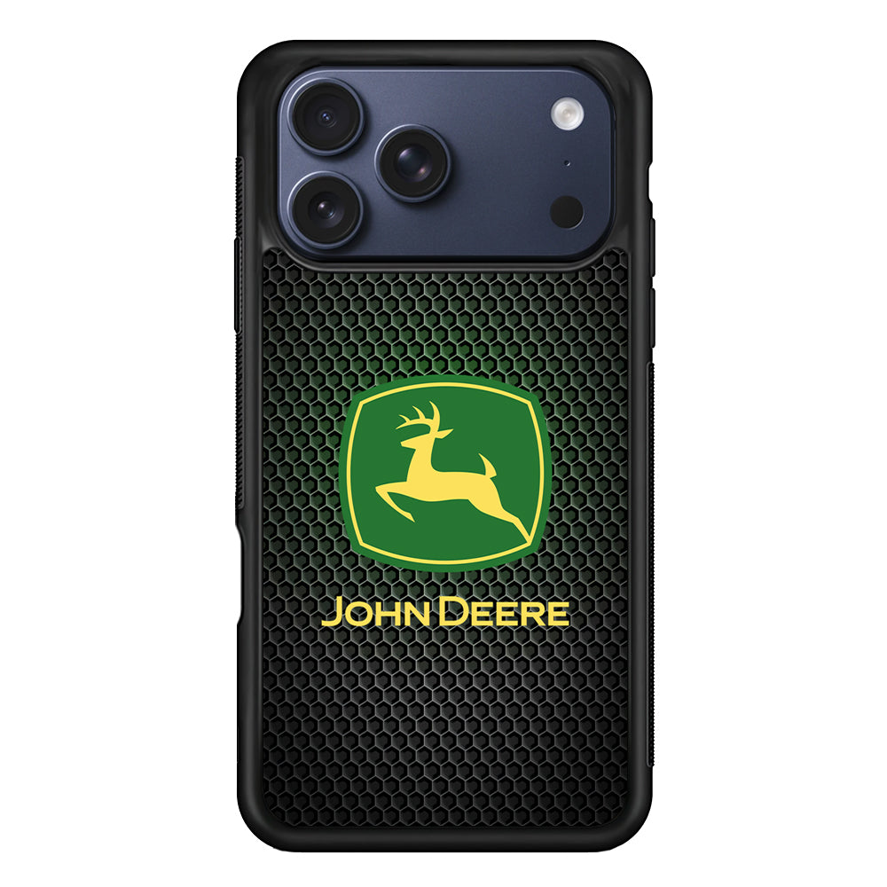 John Deere Fiber Illusion iPhone 17 Pro Max Case | Slim Rubber Case for iPhone 17 Pro Max