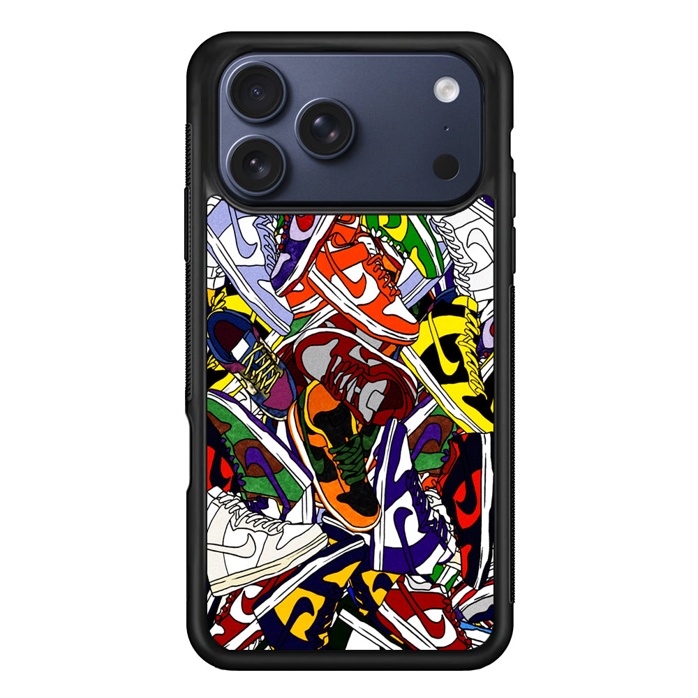 Cartoon Sneaker Nike iPhone 17 Pro Max Case | Durable Rubber Case for iPhone 17 Pro Max
