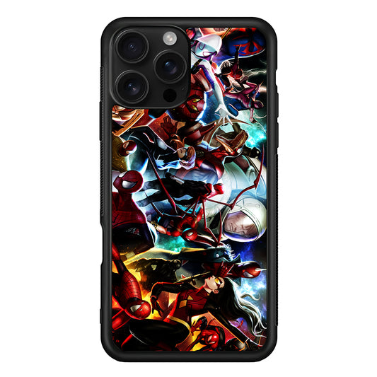 Spiderman Multiverse Collection iPhone 16 Pro Case | Durable Protective Case for iPhone 16 Pro