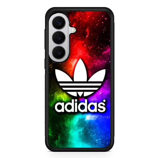 Adidas Logo Colours in Space Samsung Galaxy S26 Case | Slim Samsung Galaxy S26 Rubber Case