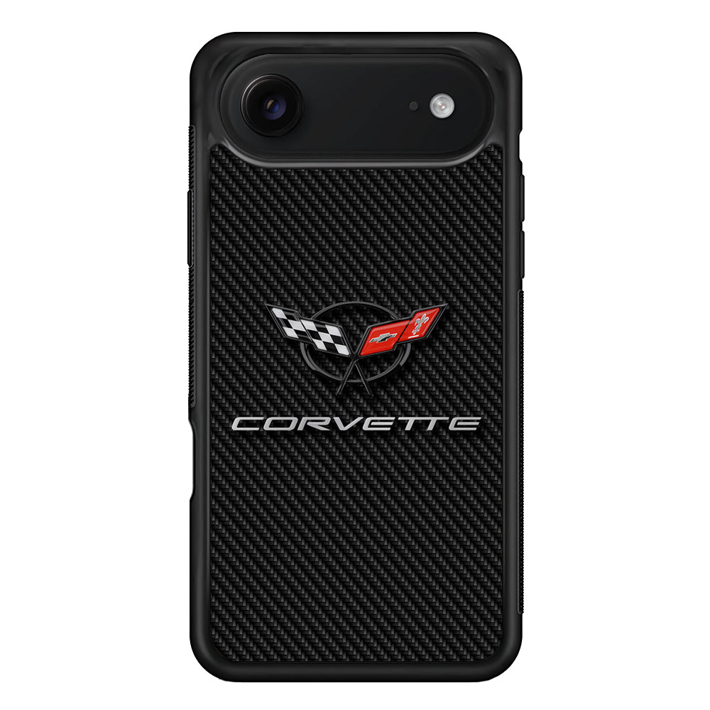 Chevrolet Corvette Logo Carbon iPhone 17 Air Case | Slim Rubber Case for iPhone 17 Air