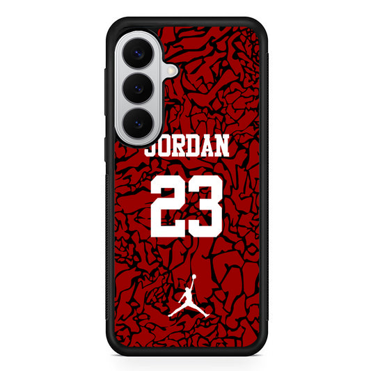 Air Jordan Black Patern 23 Samsung Galaxy S26 Case | Slim Samsung Galaxy S26 Rubber Case