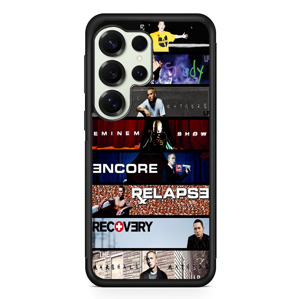 The Eminem Show Tracklist Poster Samsung Galaxy S25 Ultra Case | Durable Rubber Case for Samsung Galaxy S25 Ultra