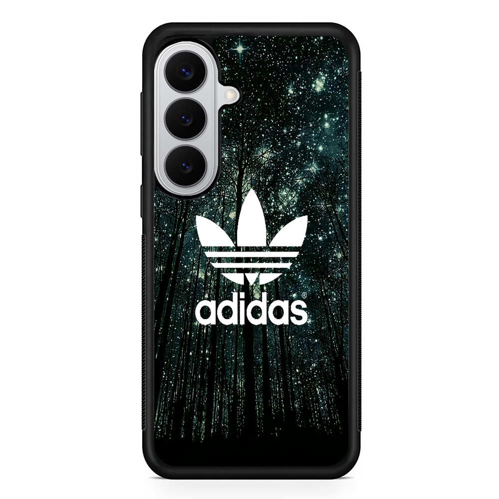 Adidas Logo Night Forest Samsung Galaxy S26 Case | Slim Samsung Galaxy S26 Rubber Case