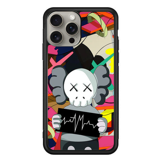 Kaws Signature to The World iPhone 15 Pro Case | Slim Rubber Case for iPhone 15 Pro