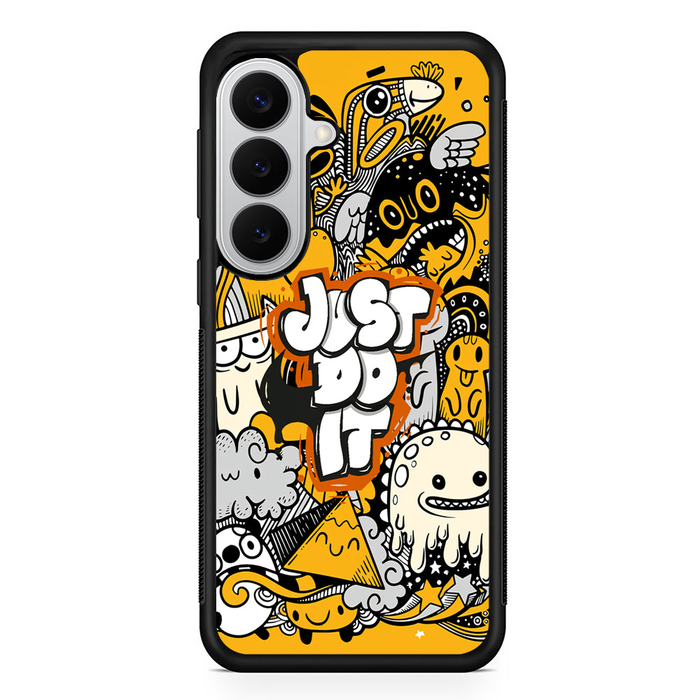 Nike Make Smile with Doodle Samsung Galaxy S26 Case | Slim Samsung Galaxy S26 Rubber Case
