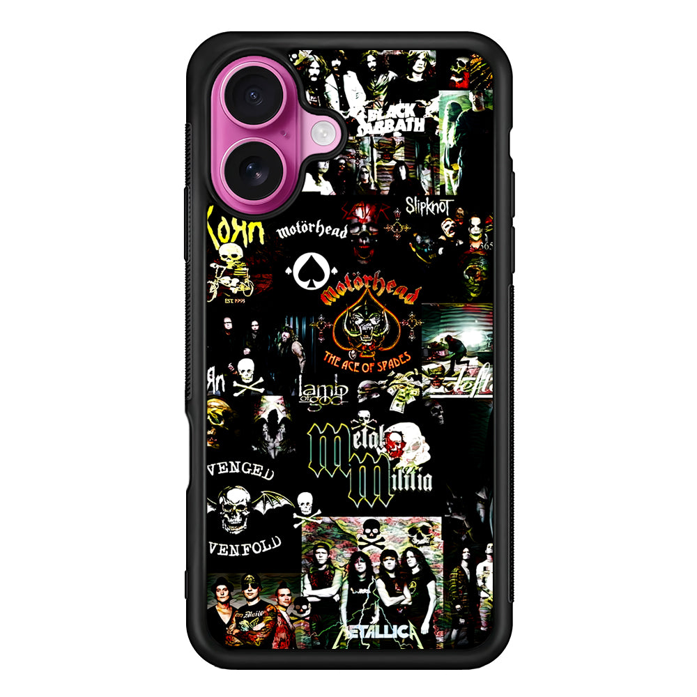 Heavy Metal Band Collection iPhone 17 Case | Slim Protective Rubber Phone Cover