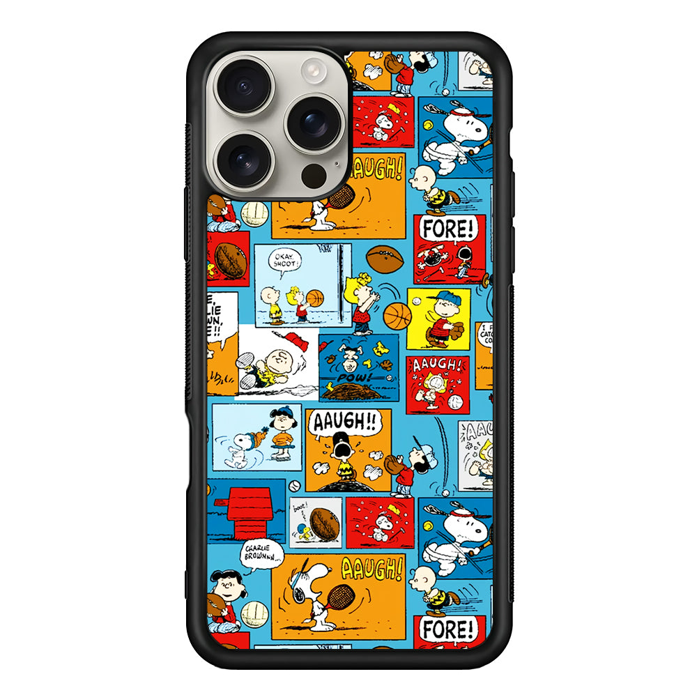 Snoopy Sport Comic iPhone 16 Pro Max Case | Stylish Protective Case for iPhone 16 Pro Max