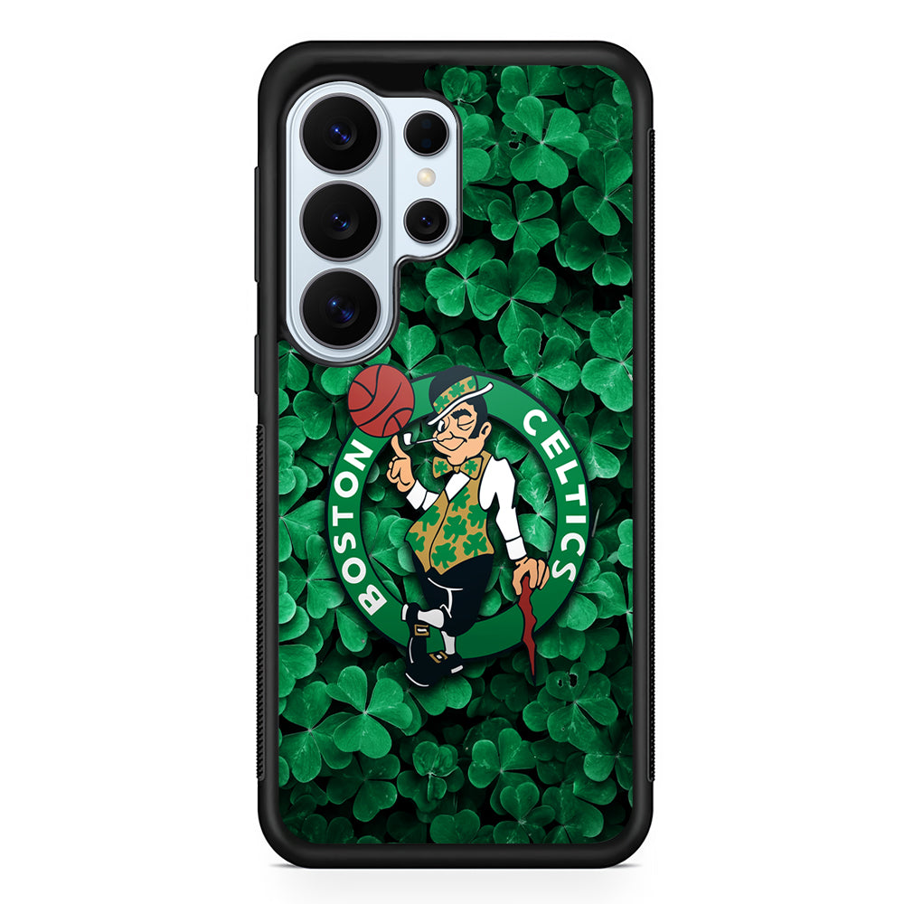 Boston Celtics Leaf Samsung Galaxy S26 Ultra Case | Protective Phone Cover