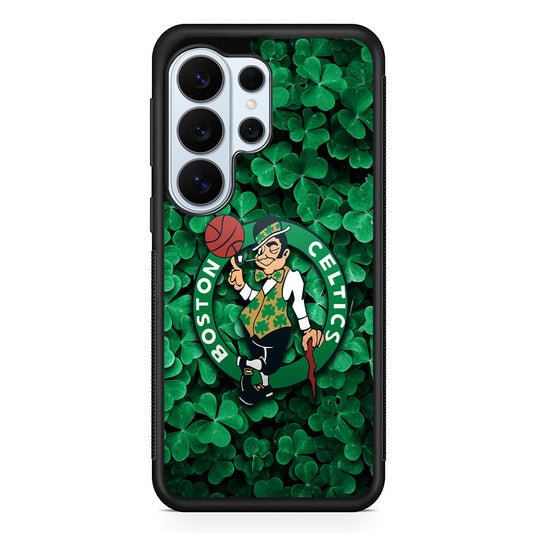 Boston Celtics Leaf Samsung Galaxy S26 Ultra Case | Protective Phone Cover