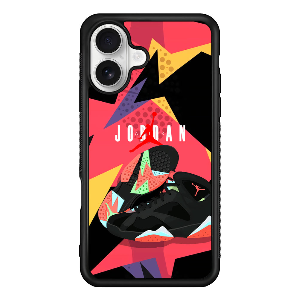 Air Jordan Milestones of Scramble iPhone 16 Plus Case – Slim Fit Protective Phone Case