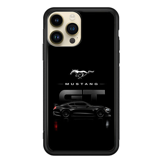 Ford Mustang GT Midnight iPhone 14 Pro Case | Slim Rubber Case for iPhone 14 Pro