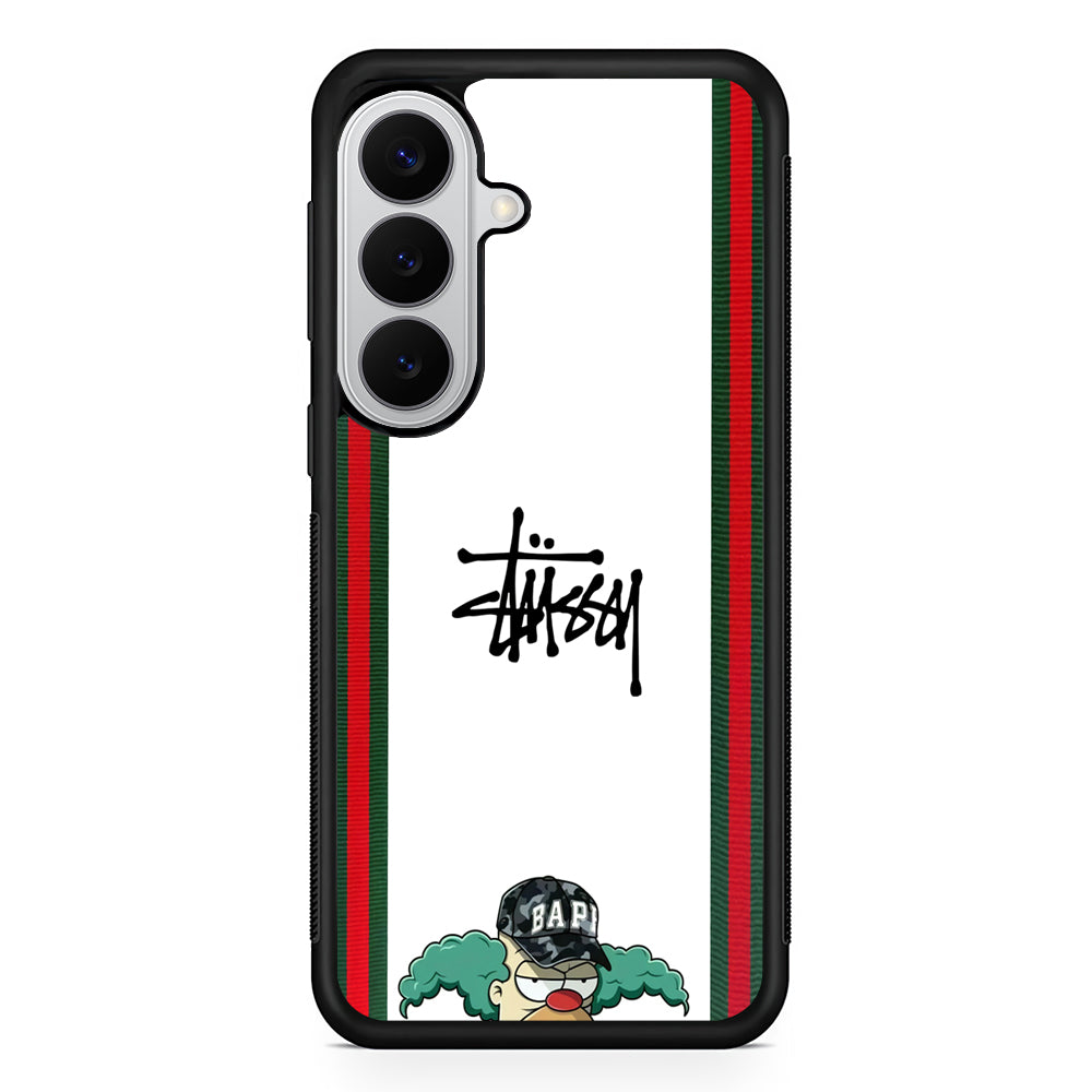 Stussy Homer Simpson Samsung Galaxy S26 Case | Slim Rubber Case for Samsung Galaxy S26