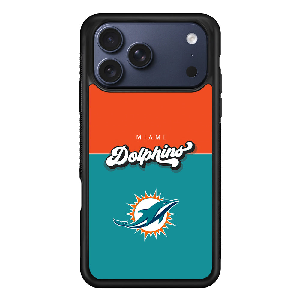Miami Dolphins Orange Blue iPhone 17 Pro Max Case | Slim Protective Cover for iPhone 17 Pro Max