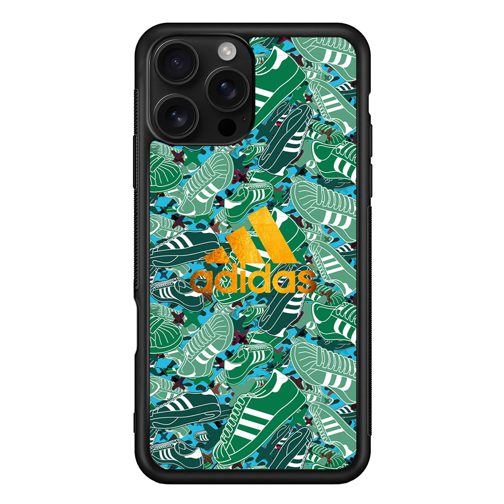 Adidas Gold Pride iPhone 16 Pro Case - Stylish Protective Cover for iPhone 16 Pro