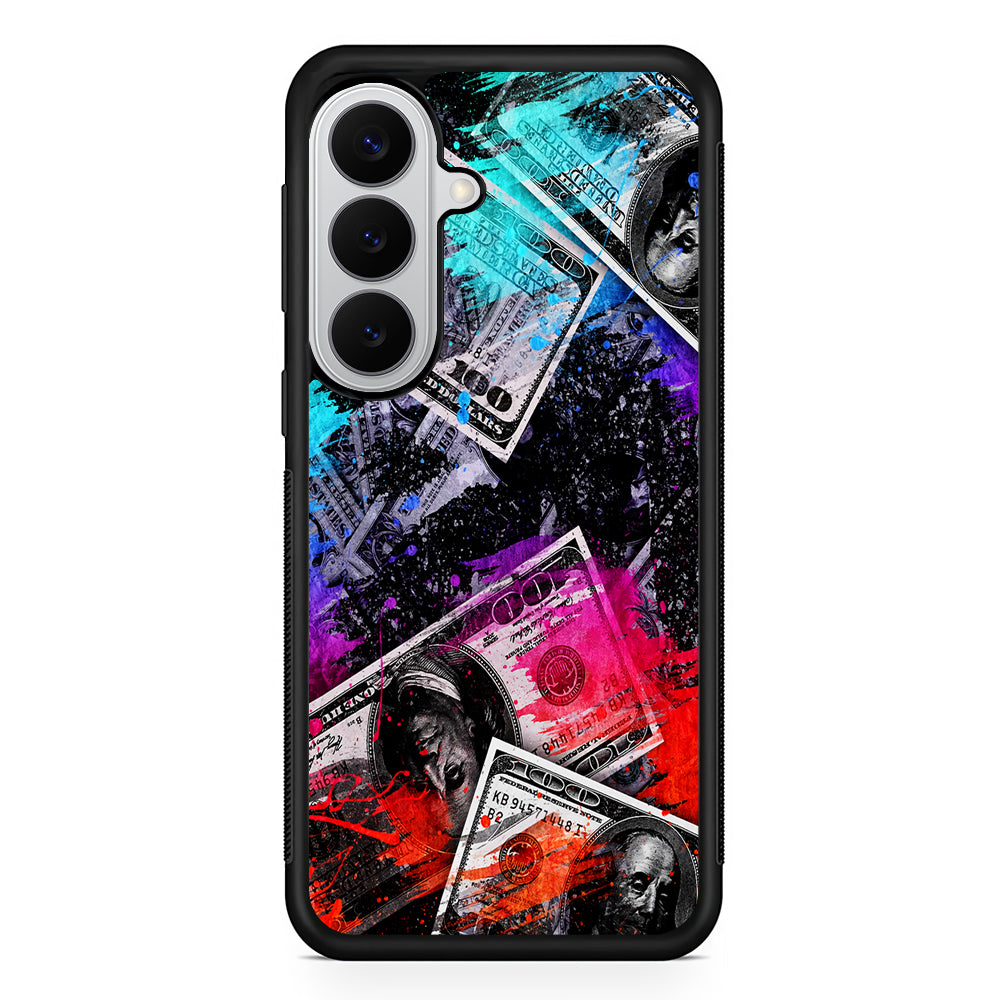 Money Bills Art Abstract Samsung Galaxy S26 Case | Protective Rubber Cover