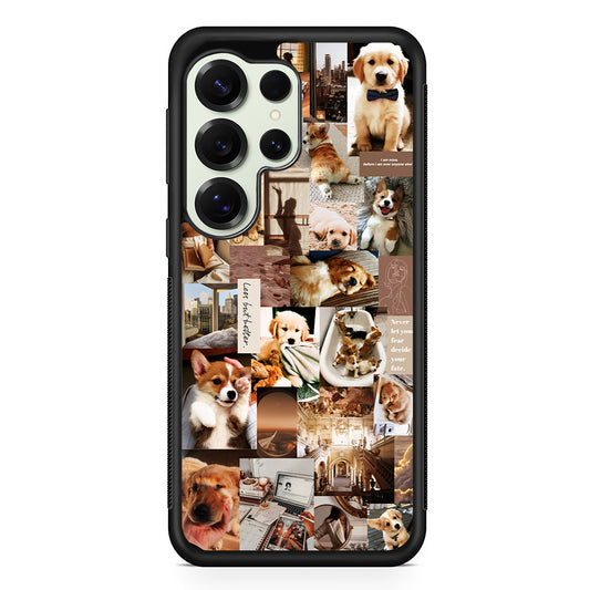 Cute Puppy Dog Aesthetic Samsung Galaxy S25 Ultra Case | Durable Rubber Case for Samsung Galaxy S25 Ultra