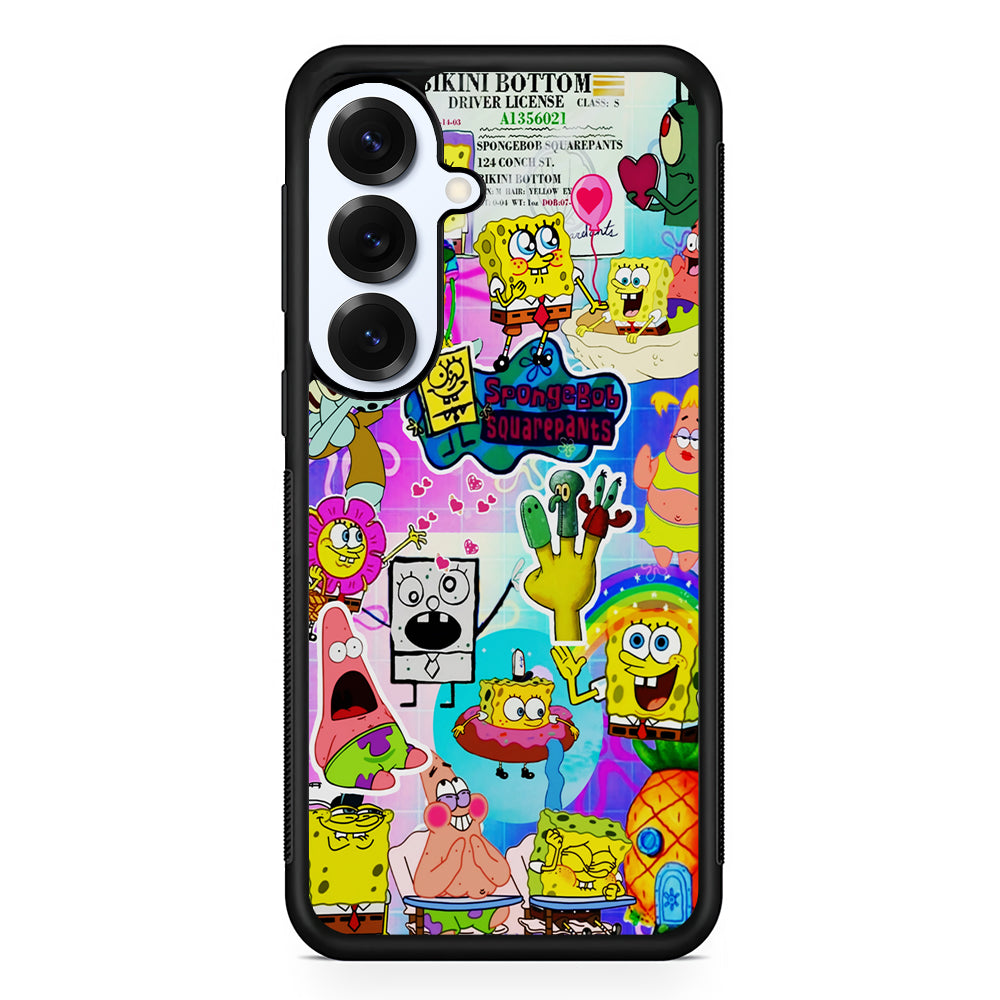 Spongebob and Friends Aesthetic Samsung Galaxy S25 Plus Case | Slim Rubber Cover for Samsung Galaxy S25 Plus