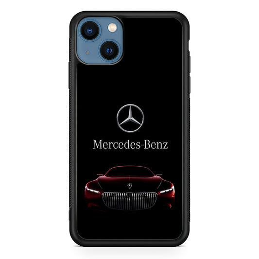 Mercedes-Benz Red Dark Aesthetic iPhone 13 Case | Slim Rubber Case for iPhone 13