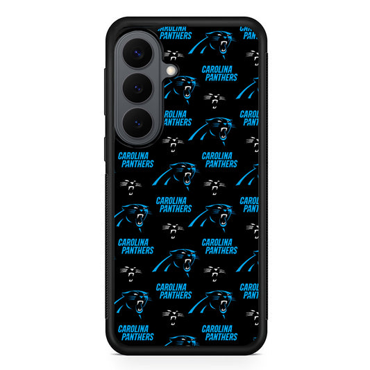 Carolina Panthers Logo Pattern Samsung Galaxy S26 Plus Case | Slim Rubber Case for Samsung Galaxy S26 Plus