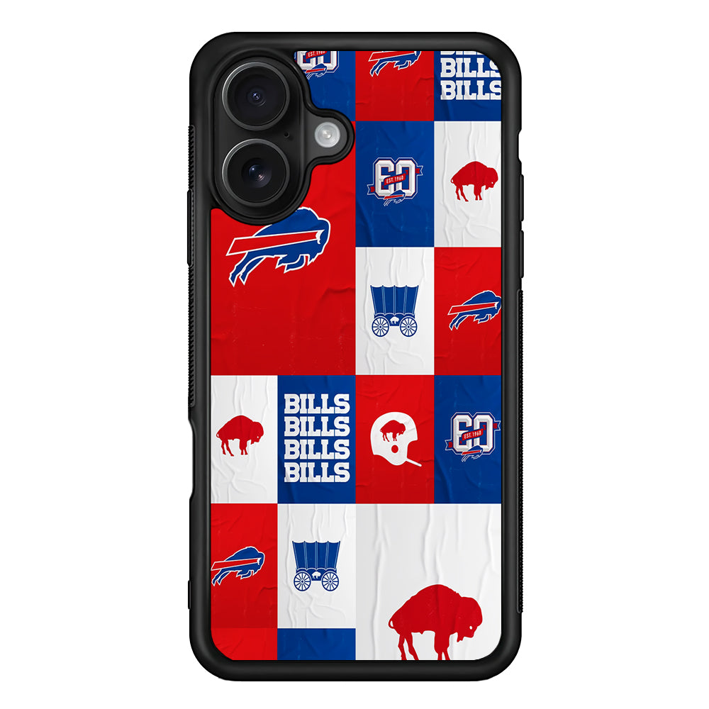 Buffalo Bills Collage iPhone 16 Case - Oxvistore