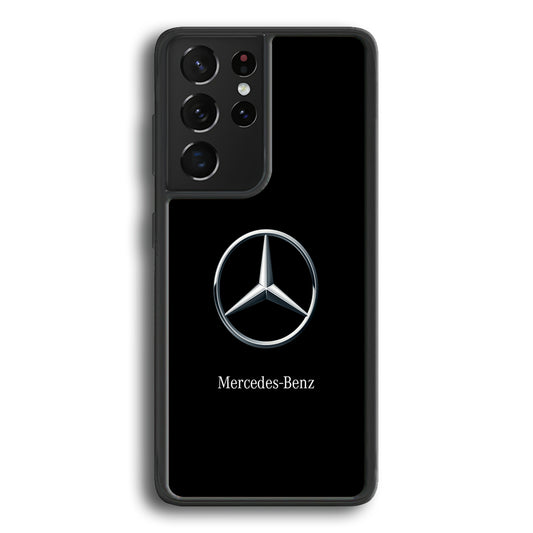 Mercedes-Benz Metallic Silver Samsung Galaxy S23 Ultra Case | Slim Rubber Case for Samsung Galaxy S23 Ultra