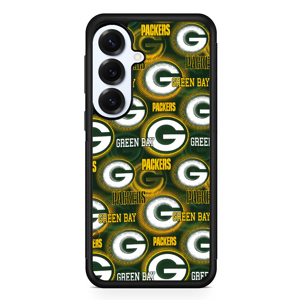 Green Bay Packers Pattern Samsung Galaxy S25 Plus Case | Slim Rubber Cover for Samsung Galaxy S25 Plus