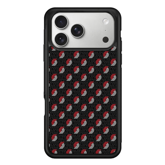 Portland Trail Blazers Pattern iPhone 17 Pro Case | Slim Rubber Case for iPhone 17 Pro