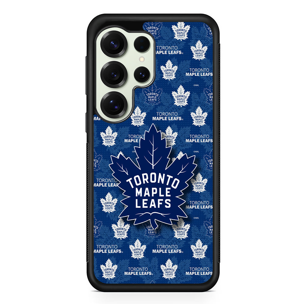 Toronto Maple Leafs Pattern Samsung Galaxy S25 Ultra Case | Durable Rubber Case for Samsung Galaxy S25 Ultra