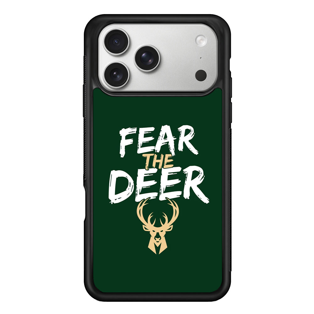 Milwaukee Bucks Deer iPhone 17 Pro Case | Slim Rubber Case for iPhone 17 Pro