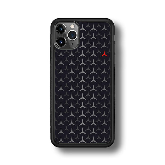 Mercedes-Benz Logos Pattern iPhone 11 Pro Max Case | Slim Rubber Case for iPhone 11 Pro Max