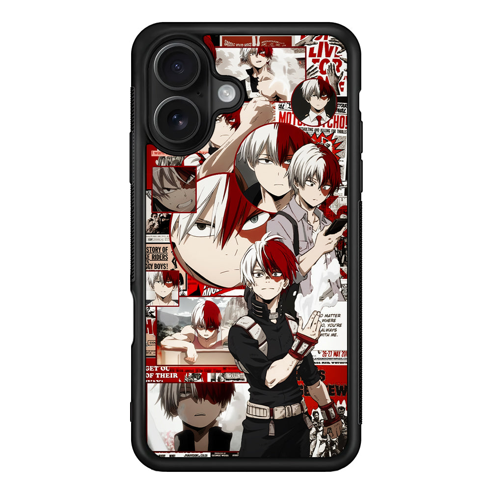 Todoroki My Hero Academia Aesthetic iPhone 16 Case - Oxvistore