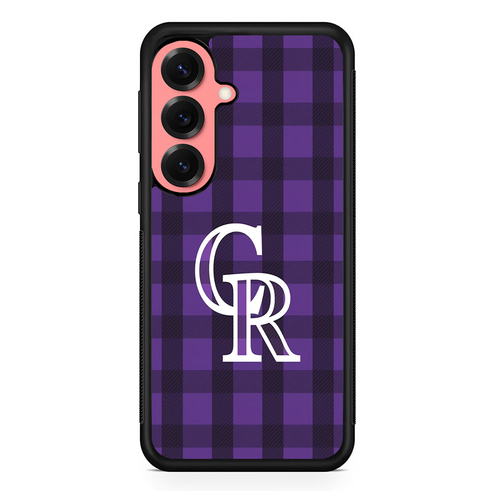 Colorado Rockies Pattern Samsung Galaxy S25 Case | Protective Case for Samsung Galaxy S25