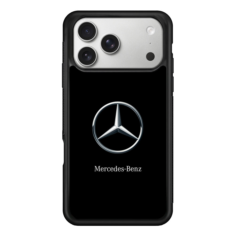 Mercedes-Benz Metallic Silver iPhone 17 Pro Case | Slim Rubber Case for iPhone 17 Pro