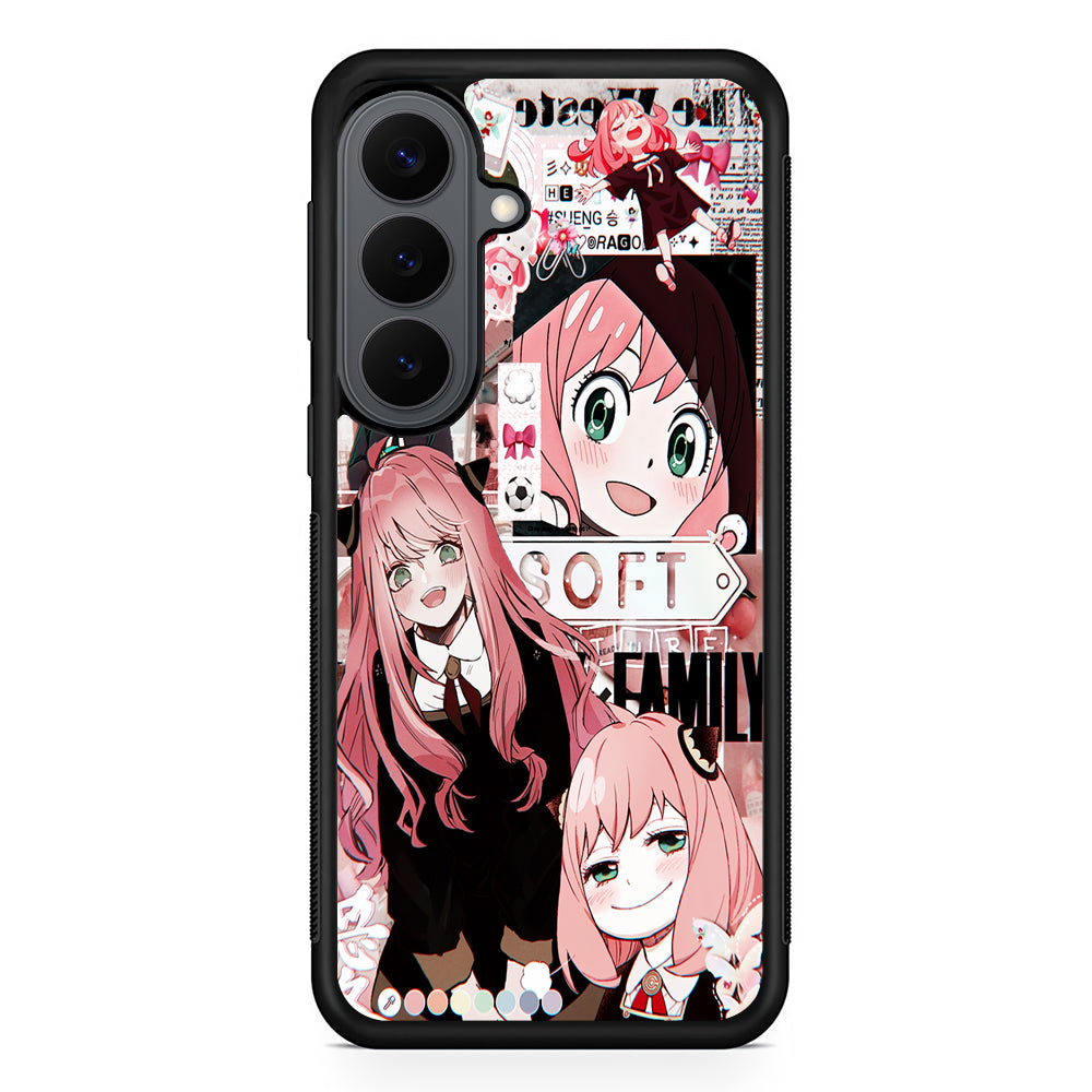 Anya Forger Aesthetic Samsung Galaxy S26 Plus Case | Slim Rubber Case for Samsung Galaxy S26 Plus