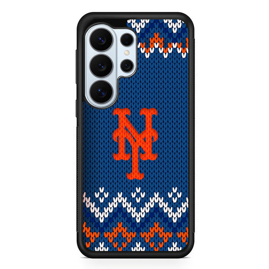 New York Mets Pattern Samsung Galaxy S26 Ultra Case | Protective Phone Cover