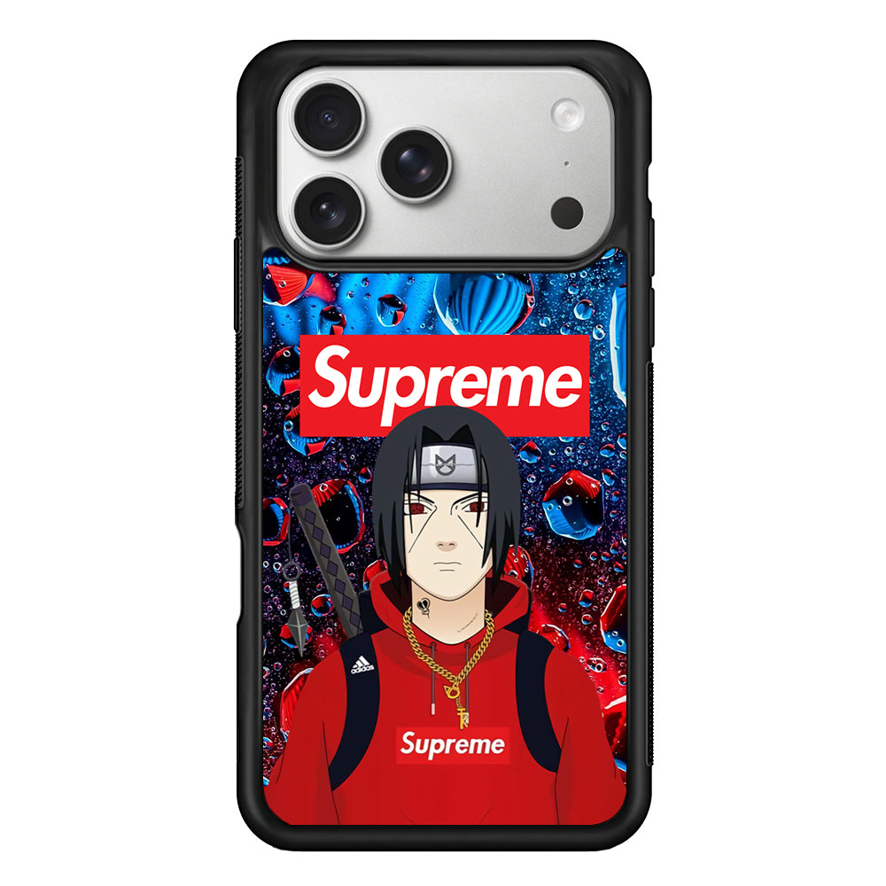 Supreme Itachi Flying Water iPhone 17 Pro Case | Slim Rubber Case for iPhone 17 Pro