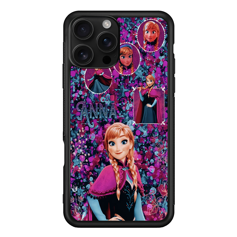 Princess Anna Frozen Art iPhone 16 Pro Case | Durable Protective Case for iPhone 16 Pro